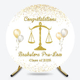 Bachelors Prelaw Class Of 2025 Grad Round Backdrop
