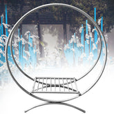 Lofaris 2FT Silver Round Metal Cake Display Stand Wedding Arch