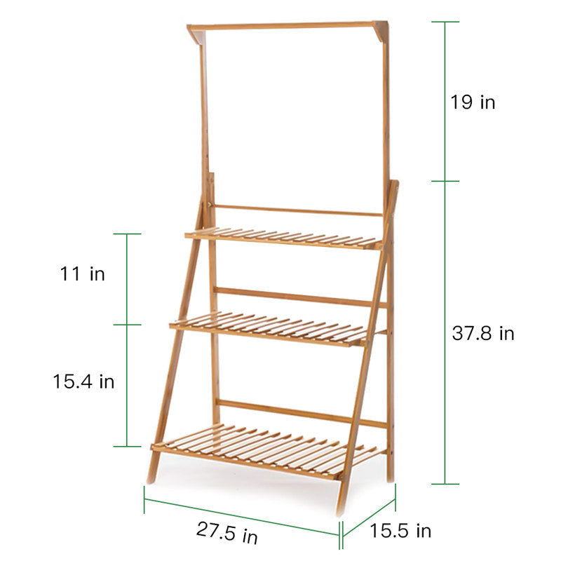 Lofaris 3 Tier Gold Hanging Plant Stand Storage Shelf Flower Pot