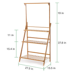 Lofaris 3 Tier Gold Hanging Plant Stand Storage Shelf Flower Pot