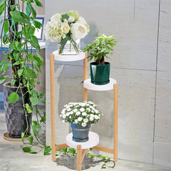 Lofaris 3 Tier Gold Tall Corner Plant Stand Holder Outdoor