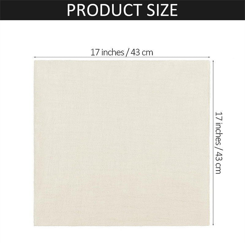 Lofaris 30 Pcs Thick Rustic Cotton Linen Gauze Napkins