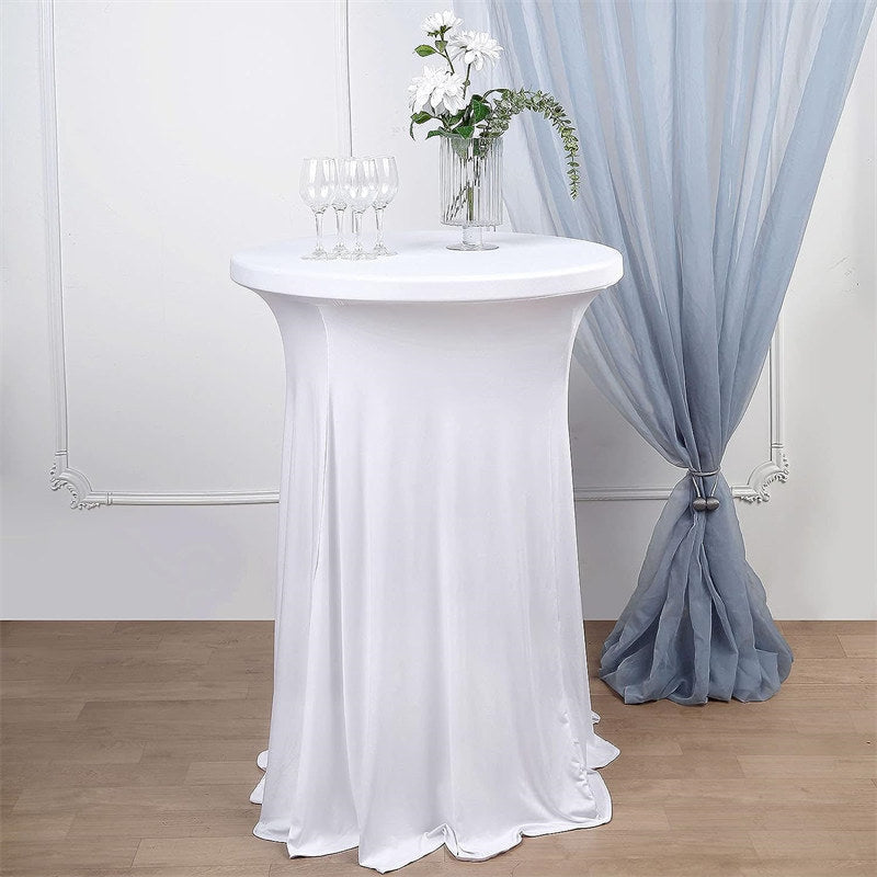Lofaris 32X43 Inch Round Spandex Cocktail Table Cover