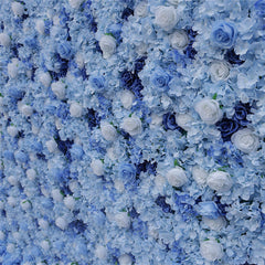 Lofaris 3D Blue Rose Elegant Wedding Floral Backdrop Decor