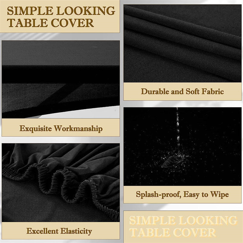 Lofaris 4 Pcs Square Spandex Washable Elastic Folding Tablecloth