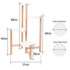 Lofaris 4 Tier Bamboo Plant Stand Tall Corner Indoor Flower Pot
