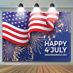 Lofaris 4th Of July Sparks USA Flag Independence Day Backdrop