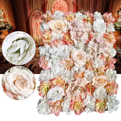Lofaris 5 Pack Artificial Silk Flower Wall Panel For Wedding Decor