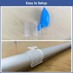 Lofaris 5 Pack Magic Clips to Attach Balloons Decor Backdrop Stand