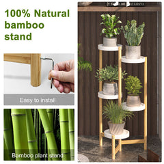 Lofaris 5 Tier Tall Corner Plant Stand Holder For Outdoor Garden