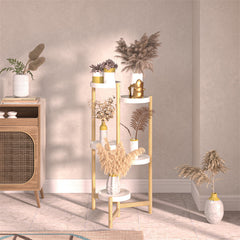 Lofaris 5 Tier Tall Corner Plant Stand Holder For Outdoor Garden