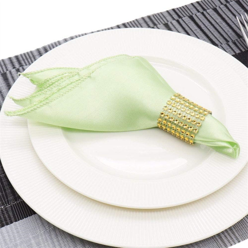 Lofaris 50 Pcs Folded Mouth Cloth Solid Color Restaurant Towel