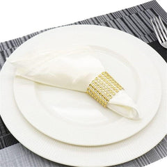 Lofaris 50 Pcs Folded Mouth Cloth Solid Color Restaurant Towel