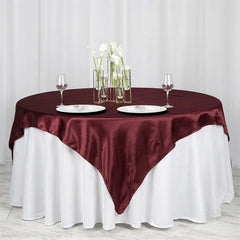 Lofaris 57X57 Inch Events Square Smooth Satin Table Overlay