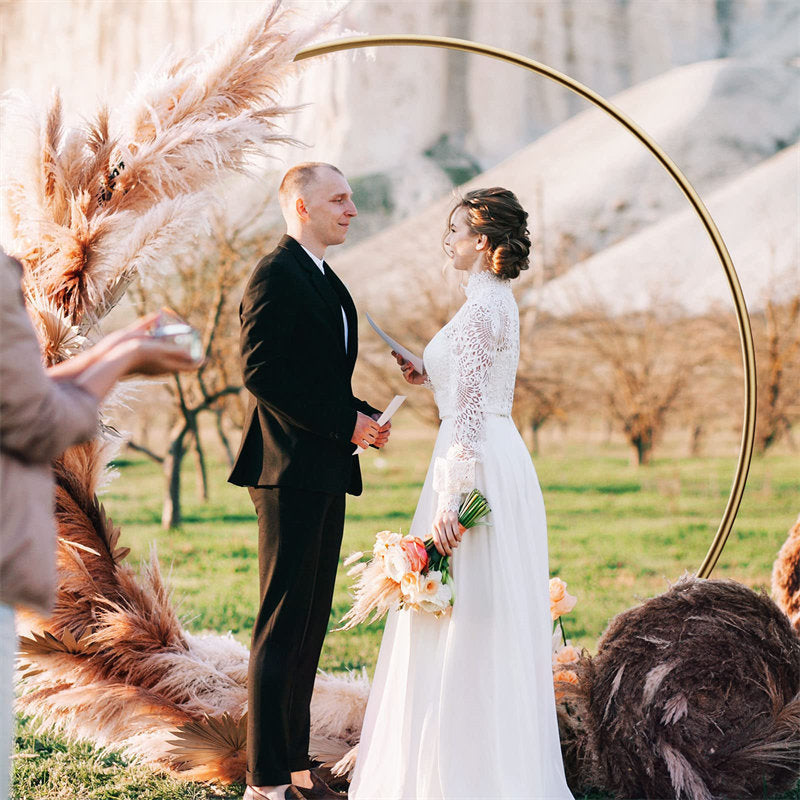 Lofaris 6.6FT Party Round Backdrop Stand Balloon Arch Frame