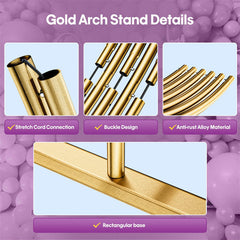 Lofaris 6.6FT Party Round Backdrop Stand Balloon Arch Frame