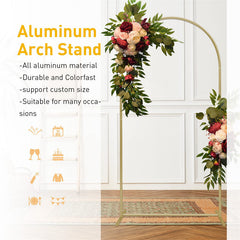 Lofaris 6.6X3.3FT Gold Wedding Balloon Arch Backdrop Stand