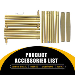 Lofaris 6.6X5FT Gold Square Balloon Arch Frame For Wedding