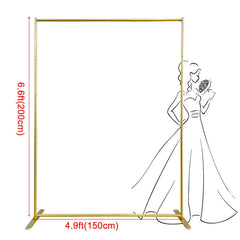 Lofaris 6.6X5FT Gold Square Balloon Arch Frame For Wedding