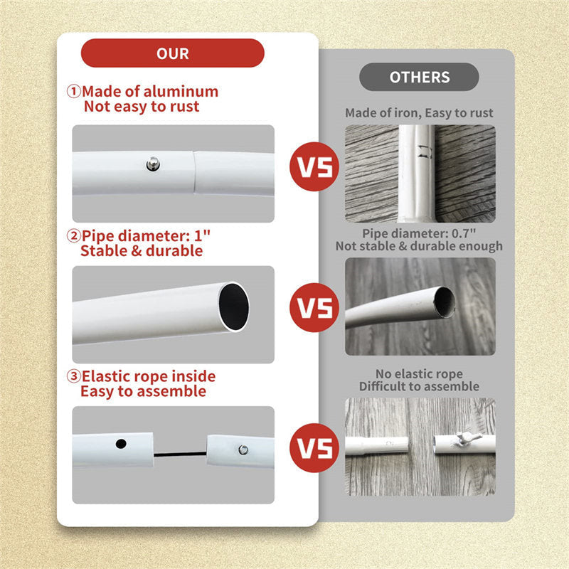 Lofaris 6.7Ft White Aluminum Round Balloon Backdrop Stand For Decor