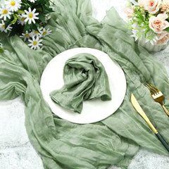 Lofaris 6 Pack Gauze Cheesecloth Boho Wedding Cloth Napkins