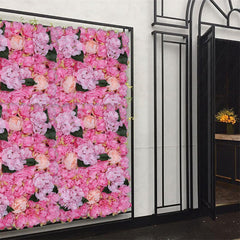 Lofaris 6 Pcs Artificial Flowers Panel Wall For Photos Decor