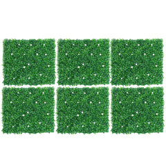 Lofaris 6 Pcs Green Artificial Hedges Panels For Outdoor Decor