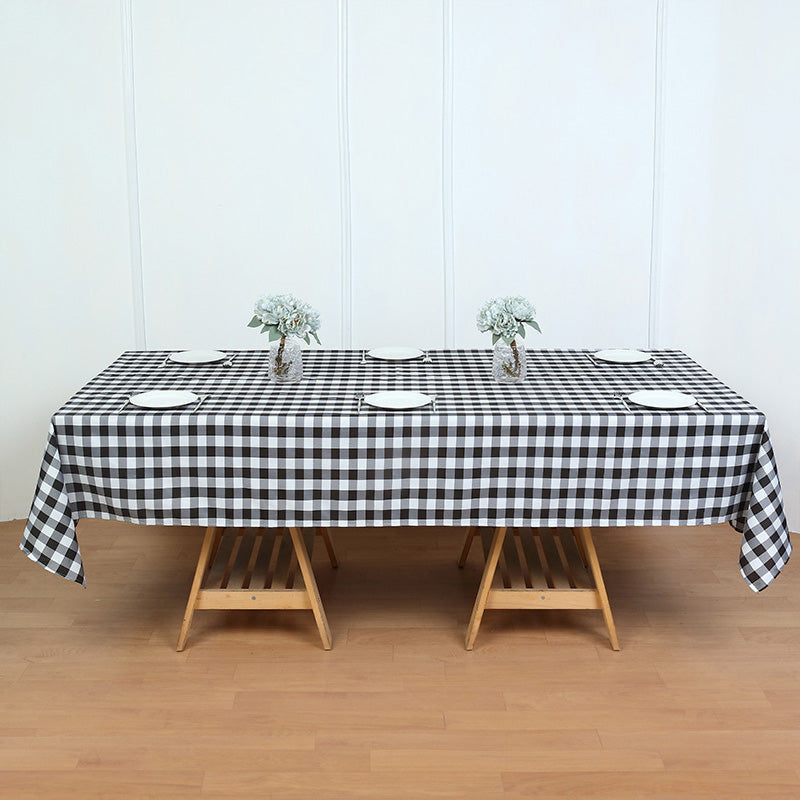 Lofaris 60X102 Inch Seamless Buffalo Plaid Rectangle Tablecloth