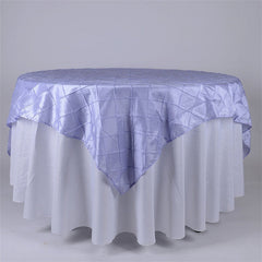 Lofaris 60X60 Inch Taffeta Pintuck Square Table Overlay