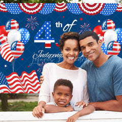 Lofaris (7 Day Delivery) 4th of July Balloon Independence Backdrop
