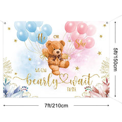 Lofaris (7 Day Delivery) Bearly Wait Baby Shower Party Backdrop