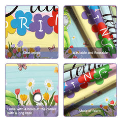 Lofaris (7 Day Delivery) Hello Spring Floral Blooming Truck Photography Backdrop