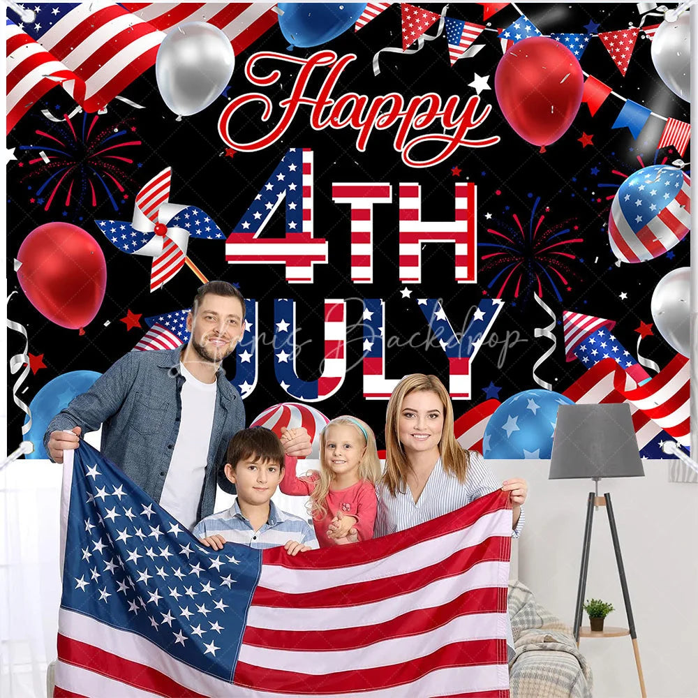 Lofaris (7 Day Delivery) Independence US Flag Backdrop