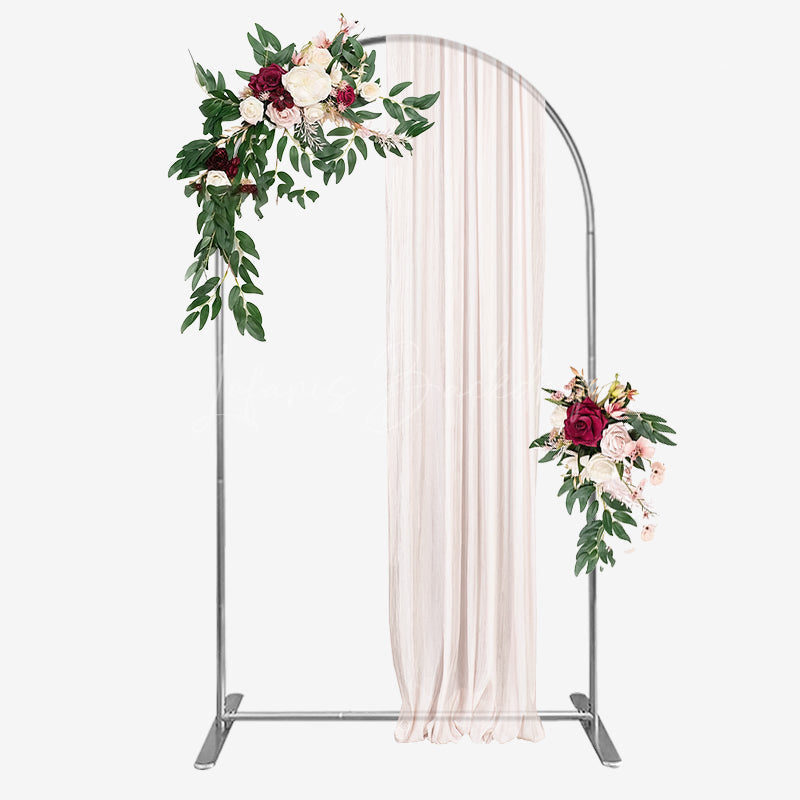 Lofaris (7 Day Delivery) Silver Wedding Backdrop Flower Arch Frame Party Decor