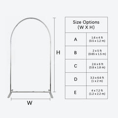 Lofaris (7 Day Delivery) Silver Wedding Backdrop Flower Arch Frame Party Decor