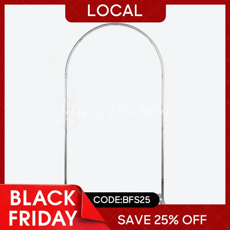 Lofaris (7 Day Delivery) Silver Wedding Backdrop Flower Arch Frame Party Decor