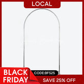 Lofaris (7 Day Delivery) Silver Wedding Backdrop Flower Arch Frame Party Decor