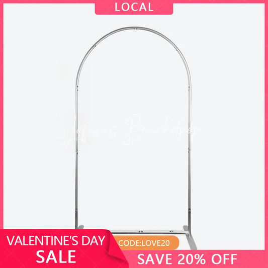 Lofaris (7 Day Delivery) Silver Wedding Backdrop Flower Arch Frame Party Decor