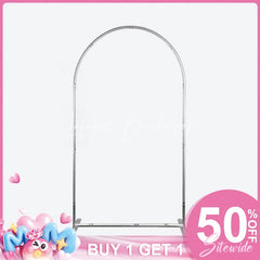 Lofaris (7 Day Delivery) Silver Wedding Backdrop Flower Arch Frame Party Decor