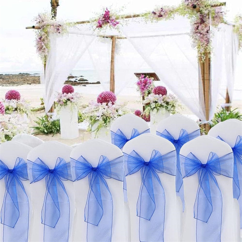 Lofaris 7X108 Inch Sheer Premium Organza Bridal Chair Sashes