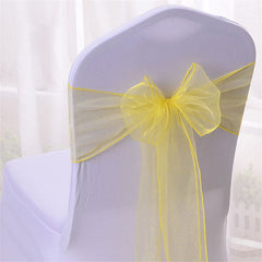 Lofaris 7X108 Inch Sheer Premium Organza Bridal Chair Sashes