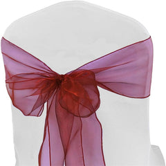 Lofaris 7X108 Inch Sheer Premium Organza Bridal Chair Sashes