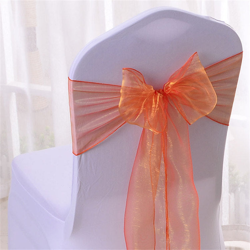 Lofaris 7X108 Inch Sheer Premium Organza Bridal Chair Sashes
