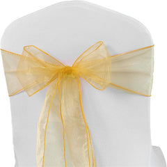 Lofaris 7X108 Inch Sheer Premium Organza Bridal Chair Sashes
