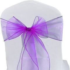 Lofaris 7X108 Inch Sheer Premium Organza Bridal Chair Sashes