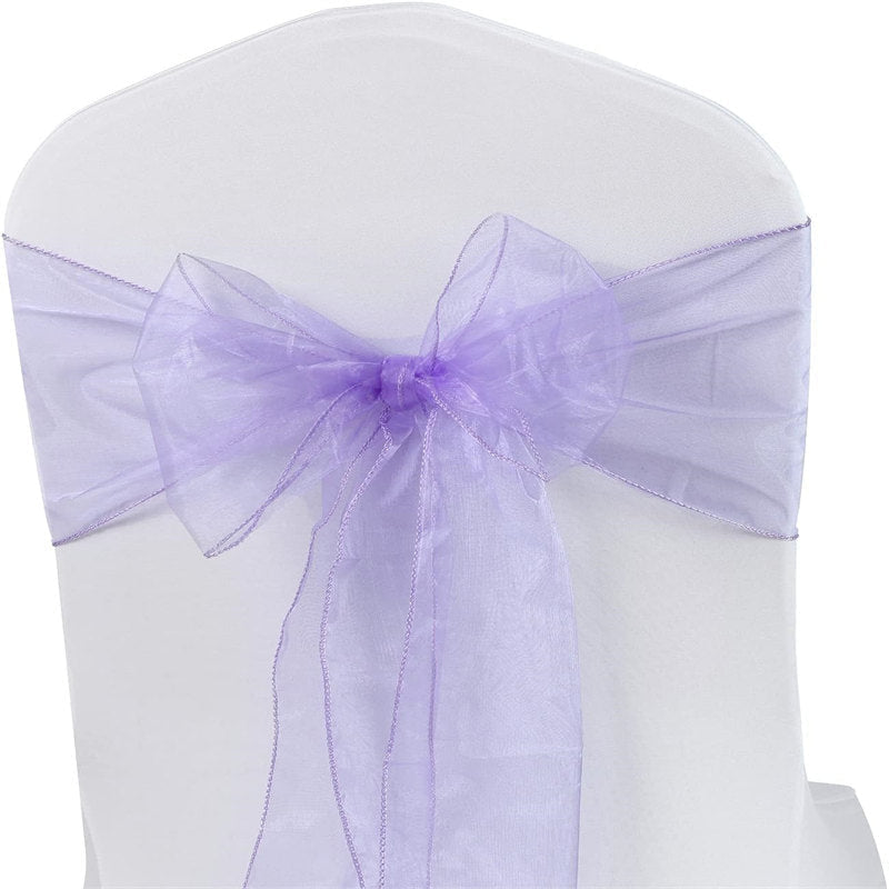 Lofaris 7X108 Inch Sheer Premium Organza Bridal Chair Sashes