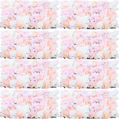 Lofaris 8 Pcs Beautiful Artificial Flower Wall Panels Silk Rose Wedding