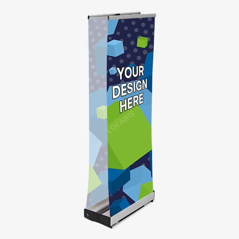 Lofaris Custom Deluxe Wide Base Double-side Roll Up Banner Stand