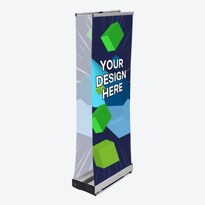 Lofaris Custom Deluxe Wide Base Double-side Roll Up Banner Stand