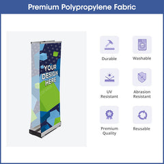 Lofaris Custom Deluxe Wide Base Double-side Roll Up Banner Stand